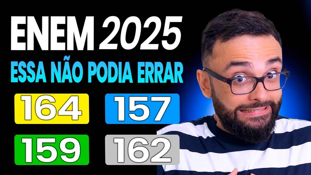 Thumbnail: Enem 2025 - Prova amarela 164 - O cortisol é um hormônio produzido pelas glândulas adrenais e pode