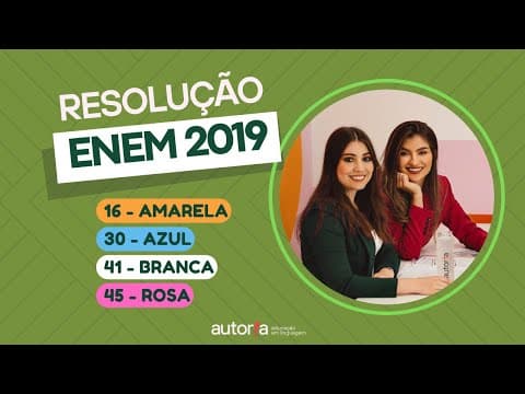 Thumbnail da aula: Enem 2019 - Autoria Linguagem - Questão 16 | Linguagens, prova amarela