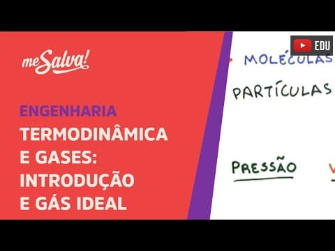 Thumbnail da aula: Me Salva! CDG01 - Introdução e Gás Ideal - Termodinâmica e Gases