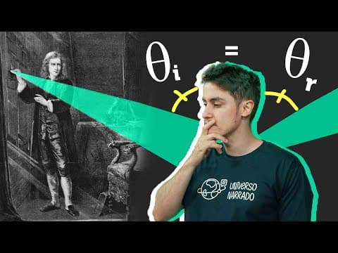 Thumbnail da aula: COMO Newton PROVOU a lei da REFLEXÃO da LUZ?!