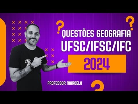 Thumbnail da aula: RESOLUÇÃO PROVA UFSC 2024