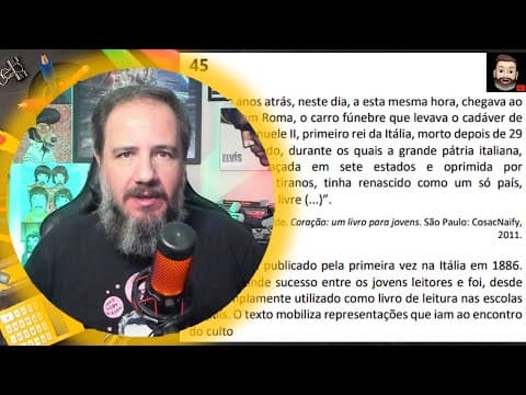 Thumbnail da aula: FUVEST - Unificação nacional italiana e seus cultos...