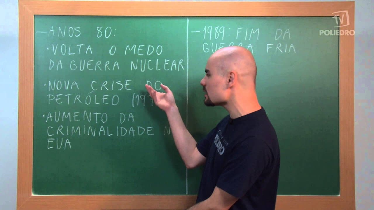 Thumbnail: Videoaulas Poliedro | Enem | Anos 80 e 90: os quadrinhos e o fim da Guerra Fria