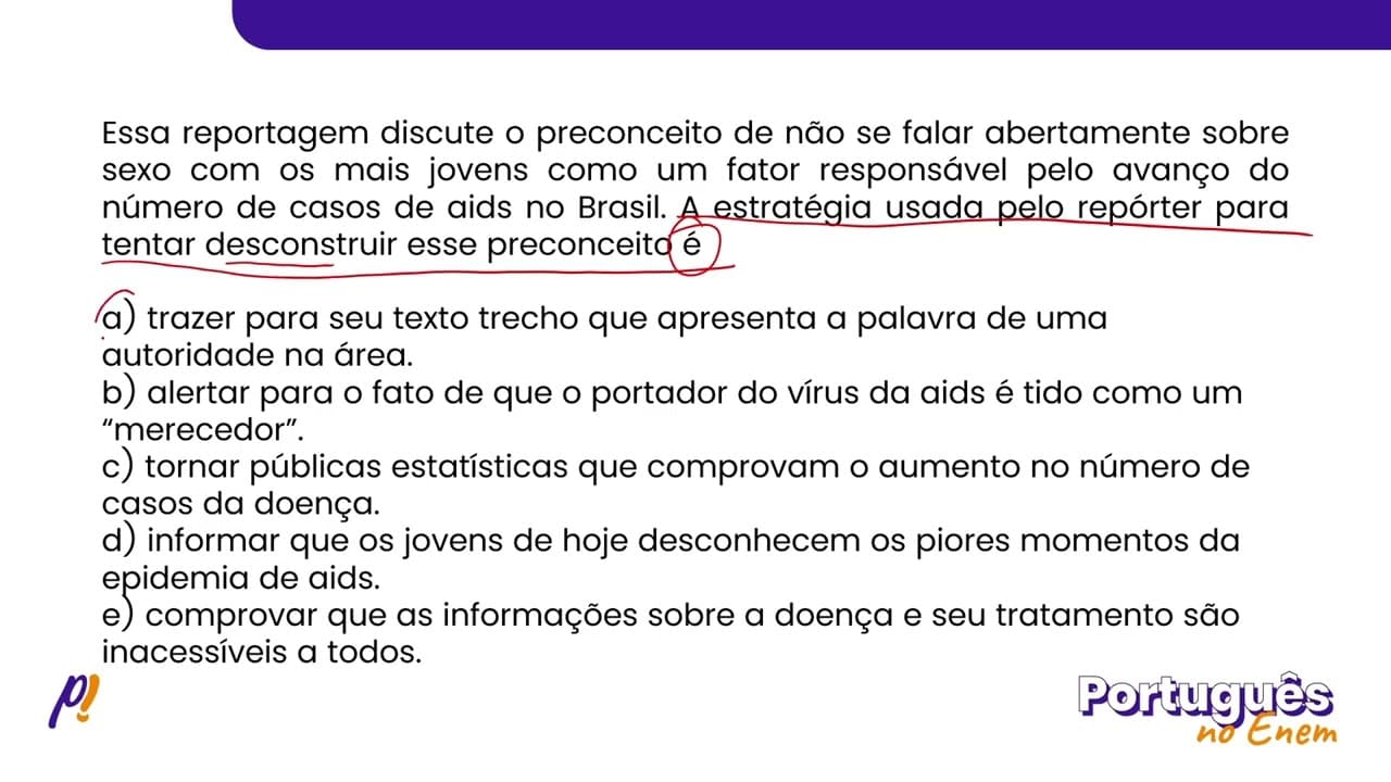 Thumbnail: ENEM DIGITAL 2020 - INTERPRETAÇÃO E INFERÊNCIA DE TEXTOS | Como o preconceito contribui para o au...