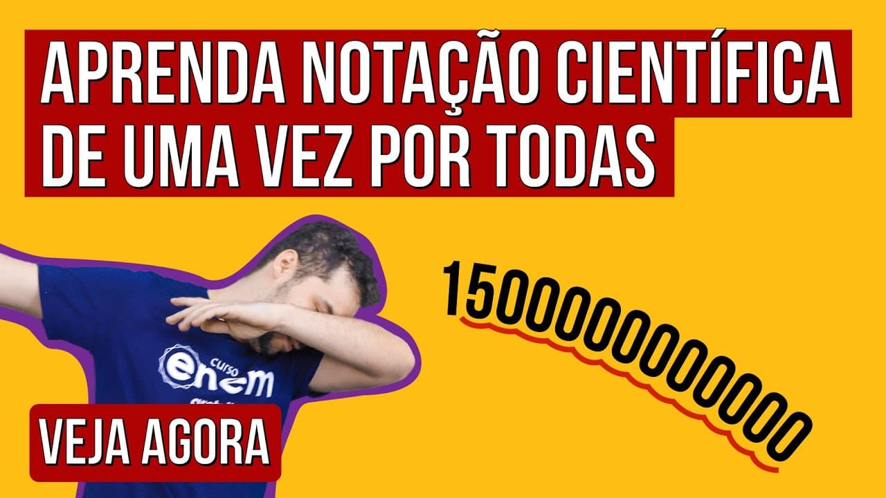 Thumbnail: APRENDA NOTAÇÃO CIENTÍFICA BASE 10 DE UMA VEZ POR TODAS | Matemática Enem. Prof Lucas Borguezan