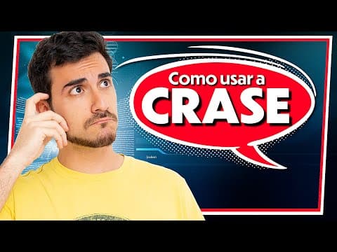 Thumbnail da aula: O JEITO CERTO de usar CRASE | Exemplos reais do ENEM 2018
