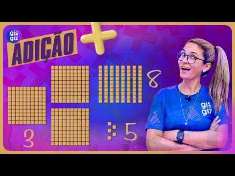 Thumbnail da aula: Nunca mais erre o 'Vai Um'! (Adição com Material Dourado)