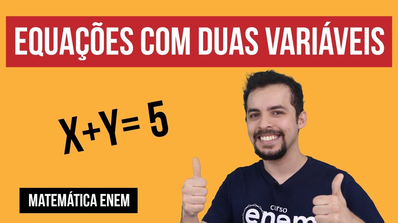 Thumbnail: EQUAÇÕES COM DUAS VARIÁVEIS: como resolver | Matemática | Recomposição de Aprendizagem | Lucas