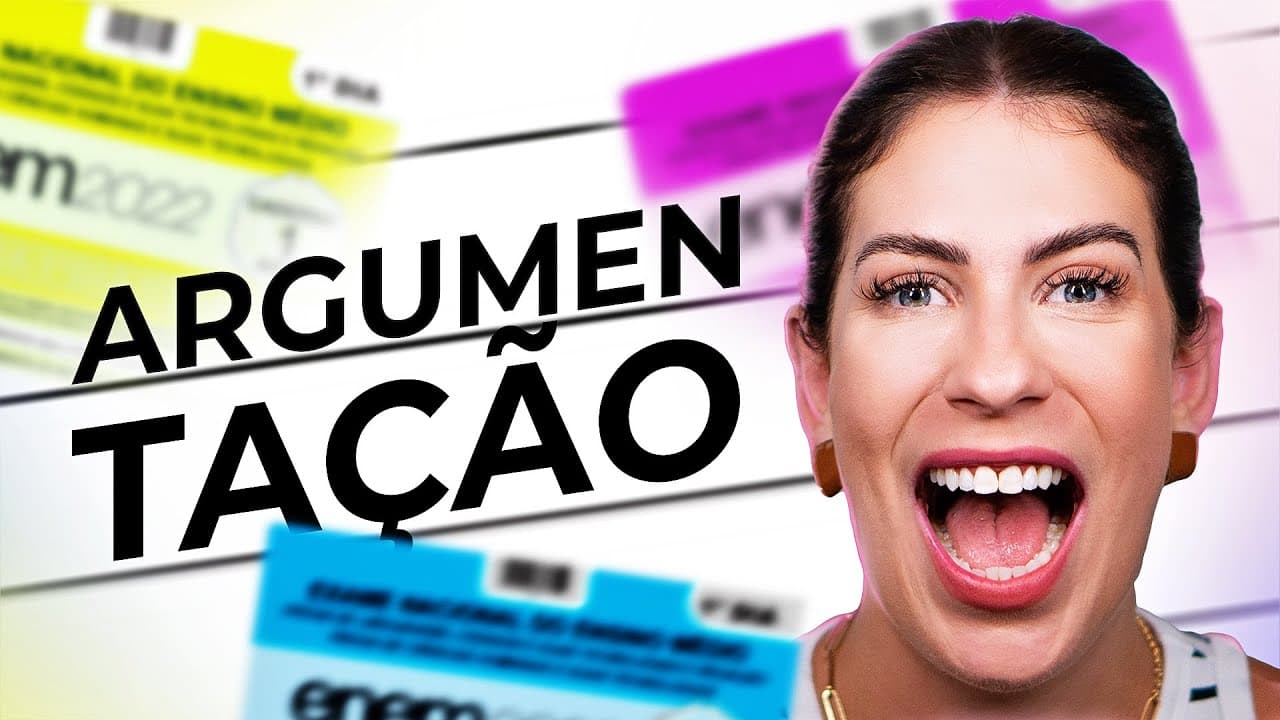 Thumbnail: COMO ARGUMENTAR NA REDAÇÃO DO ENEM 2023