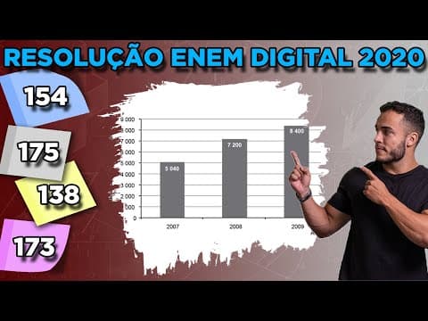 Thumbnail da aula: 🟢 Questão 154 - Caderno Azul | Progressão Aritmética | MATEMÁTICA ENEM DIGITAL 2020