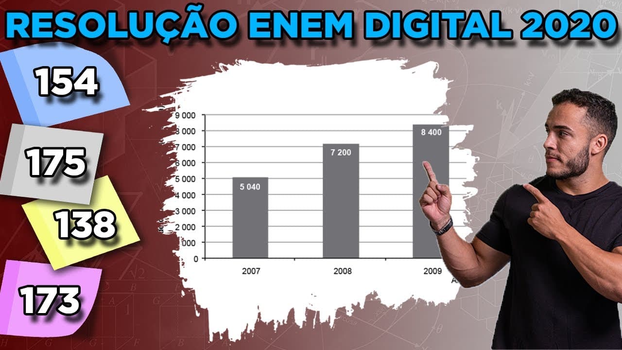 Thumbnail: 🟢 Questão 154 - Caderno Azul | Progressão Aritmética | MATEMÁTICA ENEM DIGITAL 2020