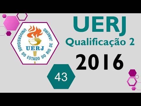 Thumbnail da aula: UERJ 2016 / 2° EQ Questão 43 - "Para diferenciar os hidrocarbonetos etano e eteno em uma mist ..."