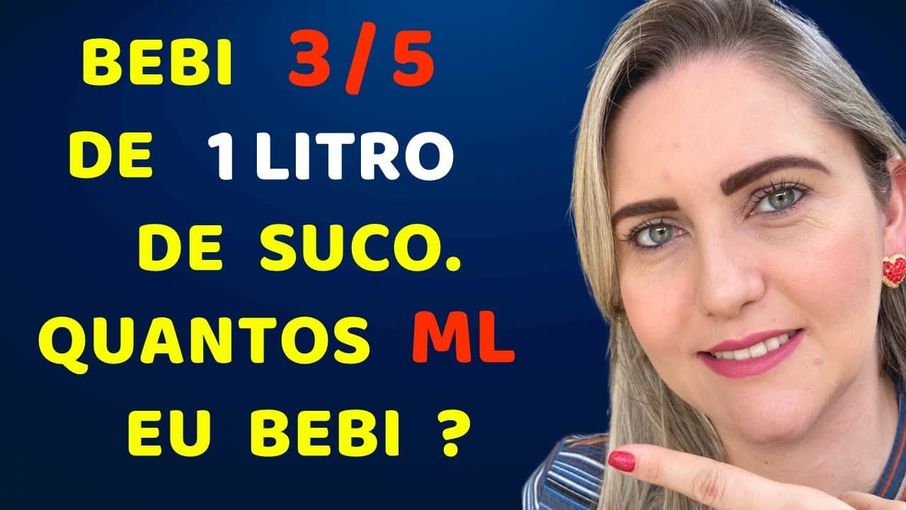 Thumbnail: QUANTO EU BEBI??? CONSEGUE DESCOBRIR ?? Matemática básica todo dia.📚🚀