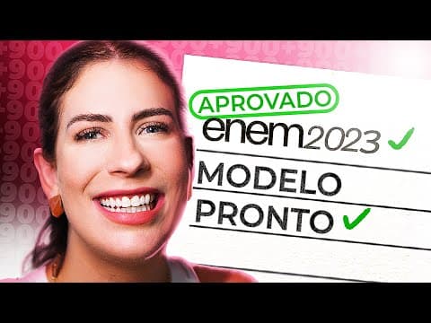 Thumbnail da aula: MODELO PRONTO de redação nota 1000 para ENEM