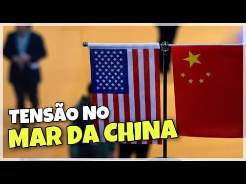 Thumbnail da aula: Entenda a tensão EUA e China no mar da China | Ricardo Marcílio