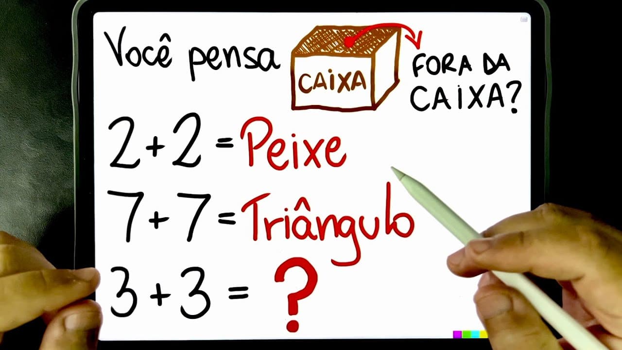 Thumbnail: 🔥 Seu RACIOCÍNIO LÓGICO está bom? Você consegue resolver isso?