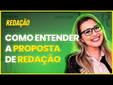 Thumbnail da aula: COMO LER A PROPOSTA DE REDAÇÃO CORRETAMENTE E NÃO TER A REDAÇÃO ANULADA? - Profa. Pamba