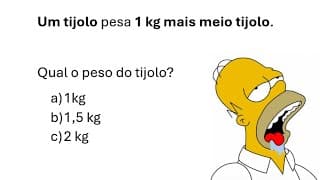 🔢 Quanto Pesa o Tijolo? (Desafio Matemático com Lógica!)
