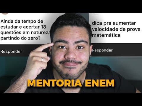 Thumbnail da aula: Natureza saindo do ZERO + Velocidade em Matemática | #mentoriaenem01