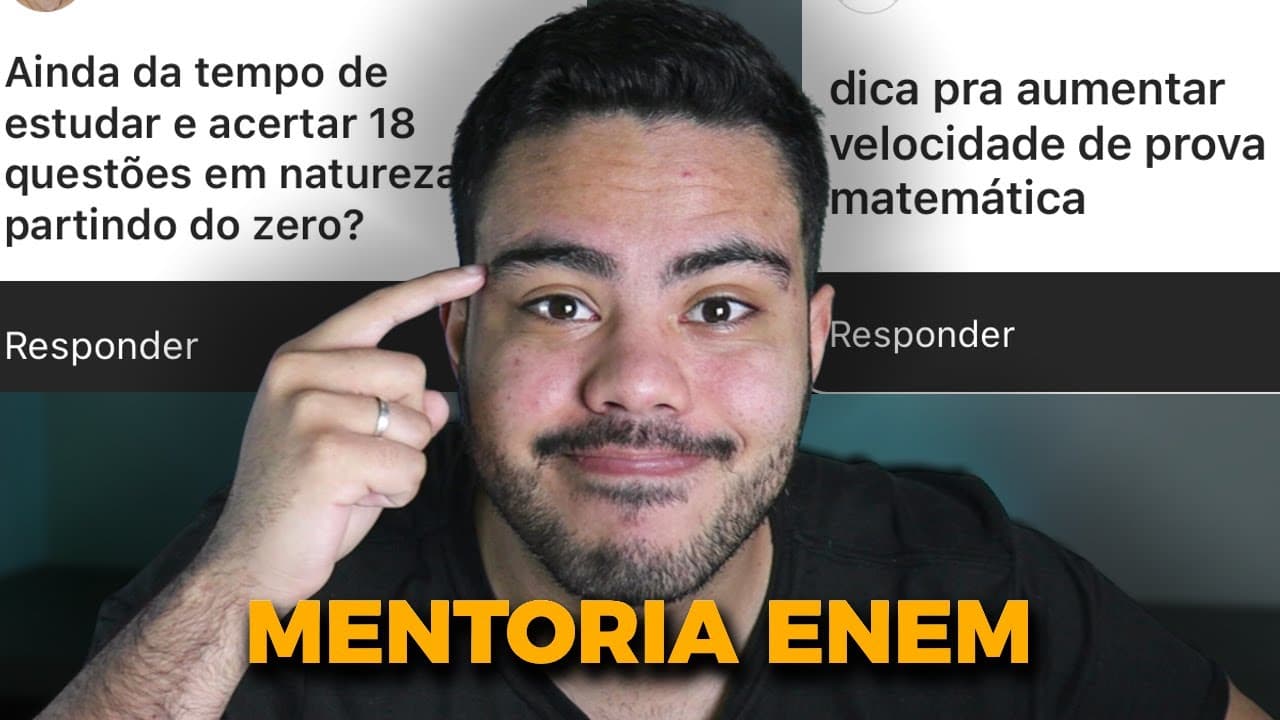 Thumbnail: Natureza saindo do ZERO + Velocidade em Matemática | #mentoriaenem01
