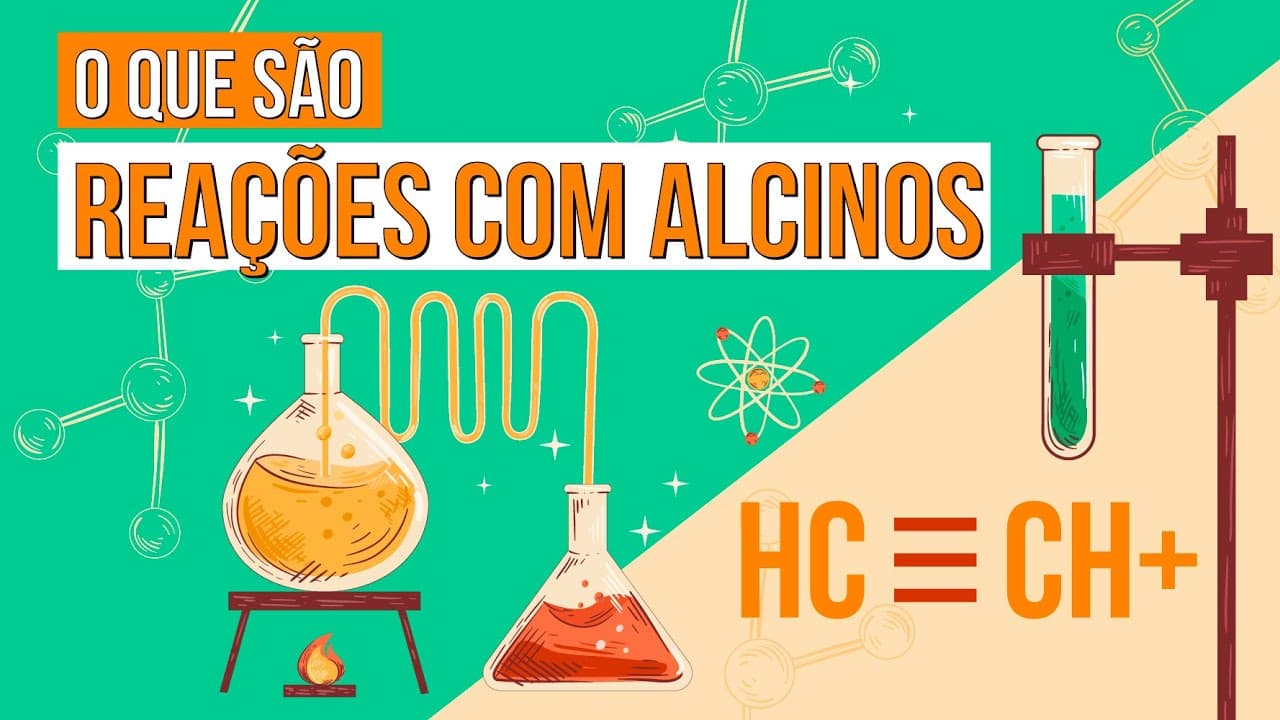 Thumbnail: REAÇÕES COM ALCINOS: o que são e como acontecem | Resumo de Química para o Enem |  Larissa Campos