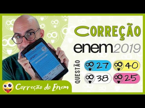Thumbnail da aula: [CORREÇÃO DO ENEM] Questão 27 - Enem 2019 - Prova azul ▷ Educação para a saúde
