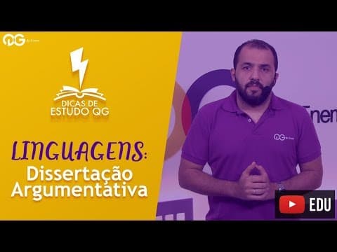 Thumbnail da aula: Redação ENEM: A Dissertação Argumentativa