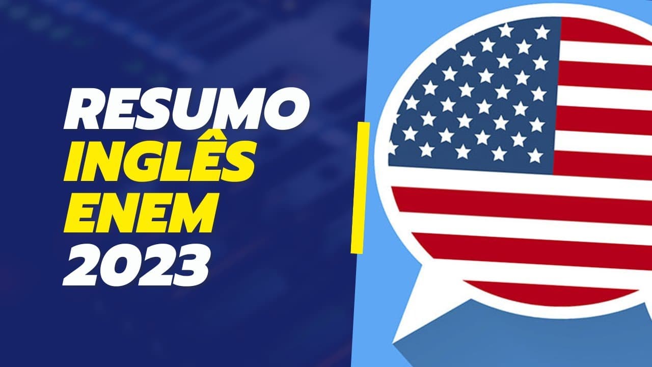 Thumbnail: Aula de Inglês ENEM 2023 | RESUMO DE INGLÊS ENEM 2023 | Inglês para Vestibular 2023