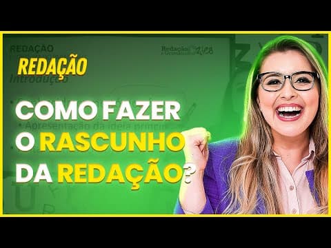 Thumbnail da aula: QUAL A IMPORTÂNCIA DO RASCUNHO NA REDAÇÃO? SAIBA TODOS OS MOTIVOS E NUNCA MAIS ERRE - Profa. Pamba