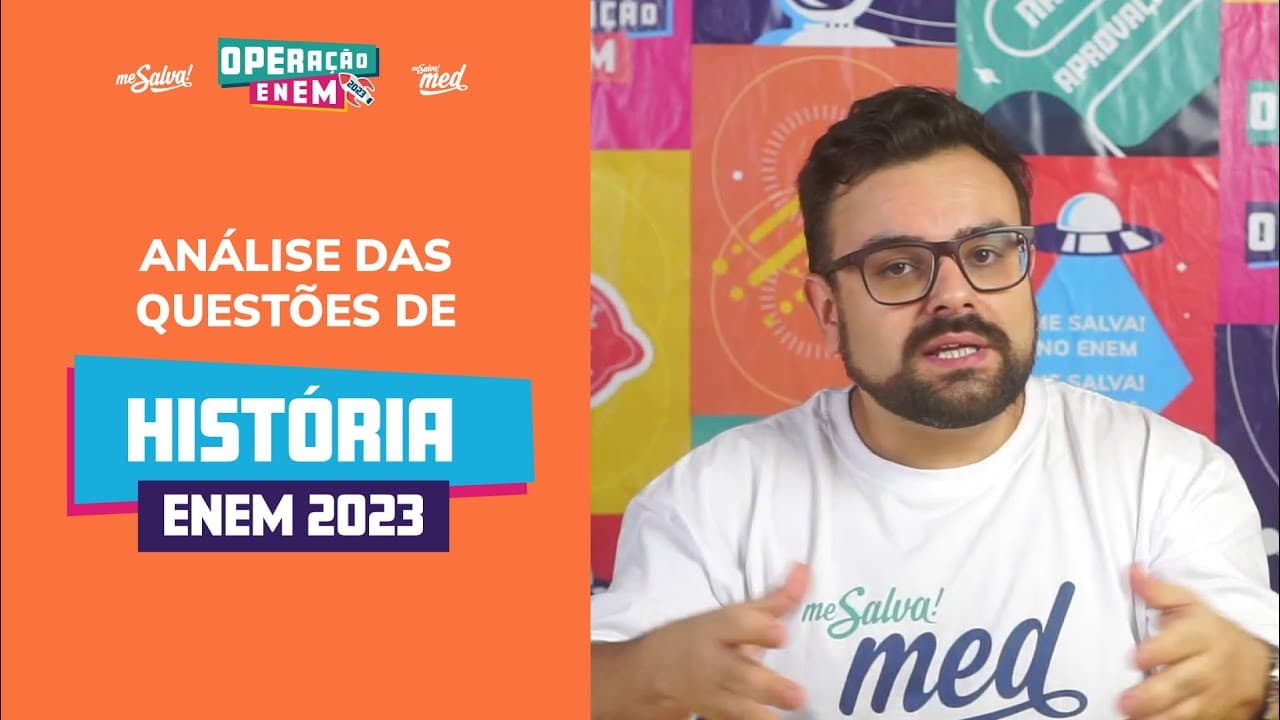 Thumbnail: Comentando QUESTÕES DE HISTÓRIA | ENEM 2023 | Me Salva! ENEM