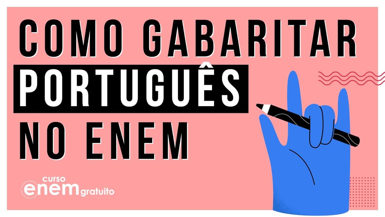 Thumbnail: COMO GABARITAR PORTUGUÊS NO ENEM