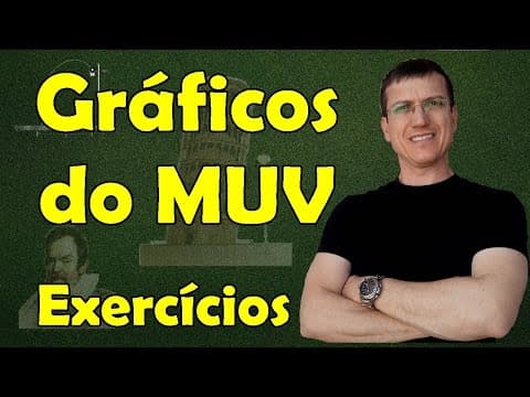 Thumbnail da aula: Gráficos do Movimento Uniform. Variado (MUV) - EXERCÍCIOS RESOLVIDO - Aula 14 - Prof. Marcelo Boaro