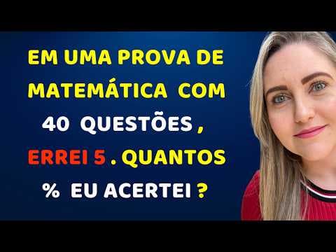 Thumbnail da aula: 🤯COMO ENCONTAR PORCENTAGEM!!  Matemática básica todo dia.📚🚀