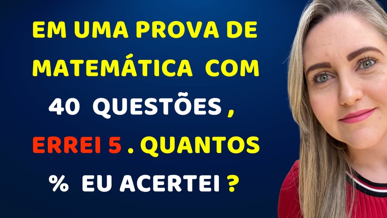 Thumbnail: 🤯COMO ENCONTAR PORCENTAGEM!!  Matemática básica todo dia.📚🚀