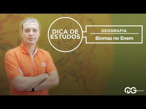 Thumbnail da aula: Dica de estudos: Biomas no Enem || Geografia com Prof João Felipe
