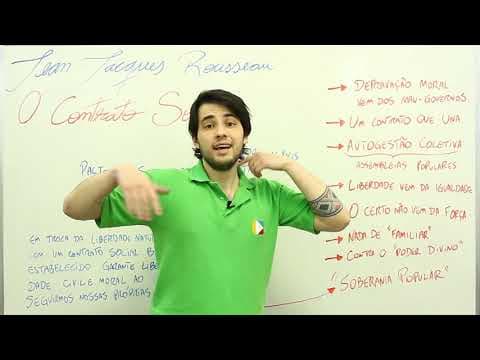Thumbnail da aula: Filosofia - Rousseau, O Contrato Social