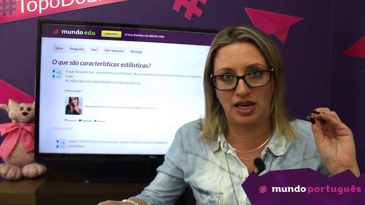 Thumbnail: Pergunte! - O que são características estilísticas?
