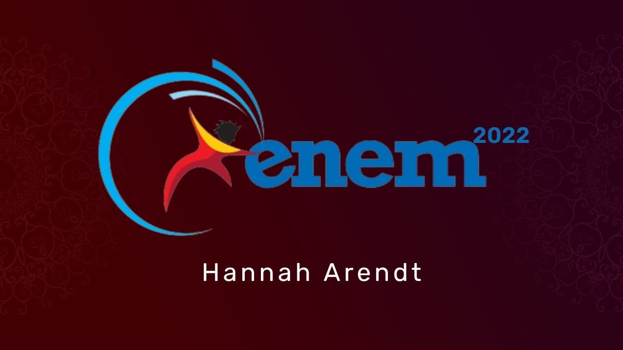 Thumbnail: Correção do ENEM 2022 - Hannah Arendt