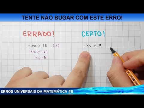 Thumbnail da aula: ☑️ Geral Buga nessa Passagem - Erros universais VII - Sinal da Desigualdade