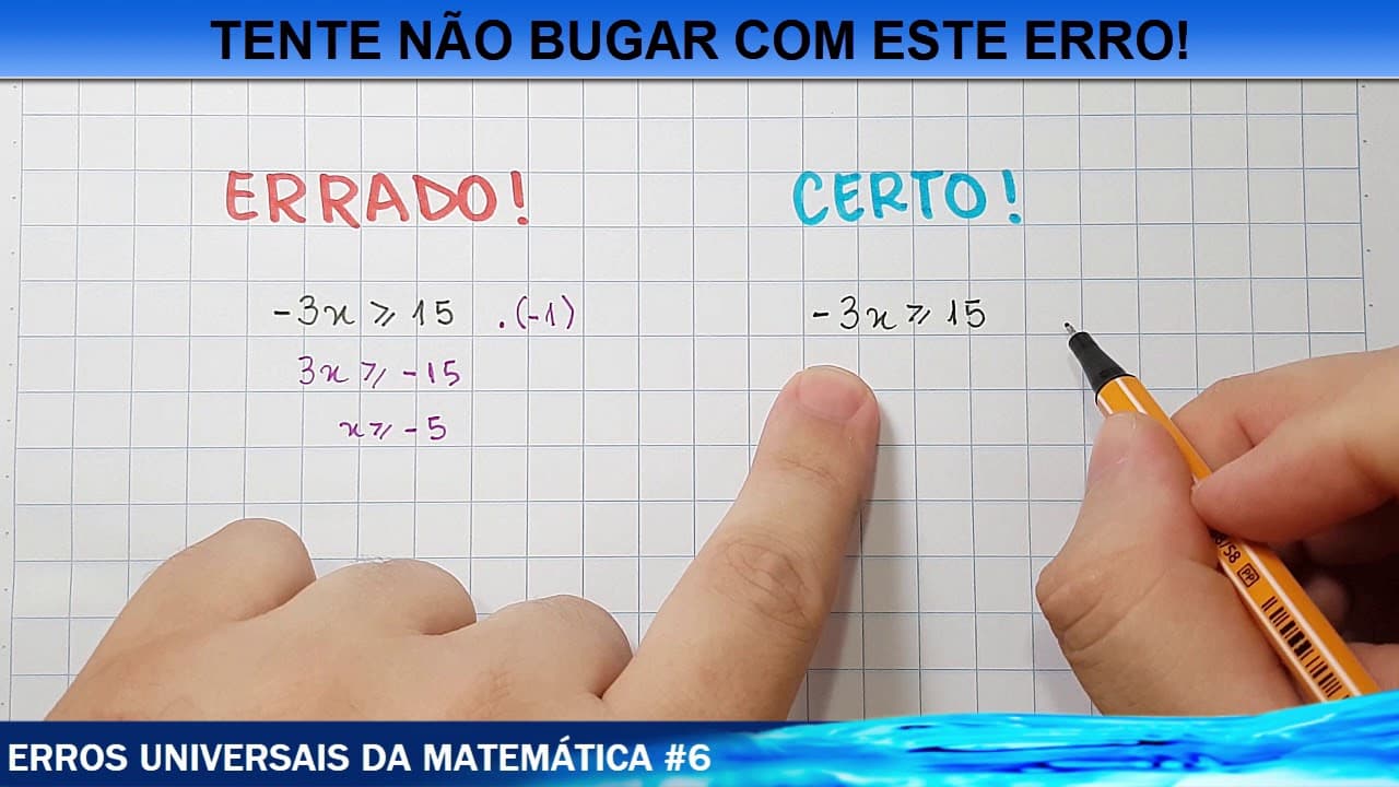 Thumbnail: ☑️ Geral Buga nessa Passagem - Erros universais VII - Sinal da Desigualdade