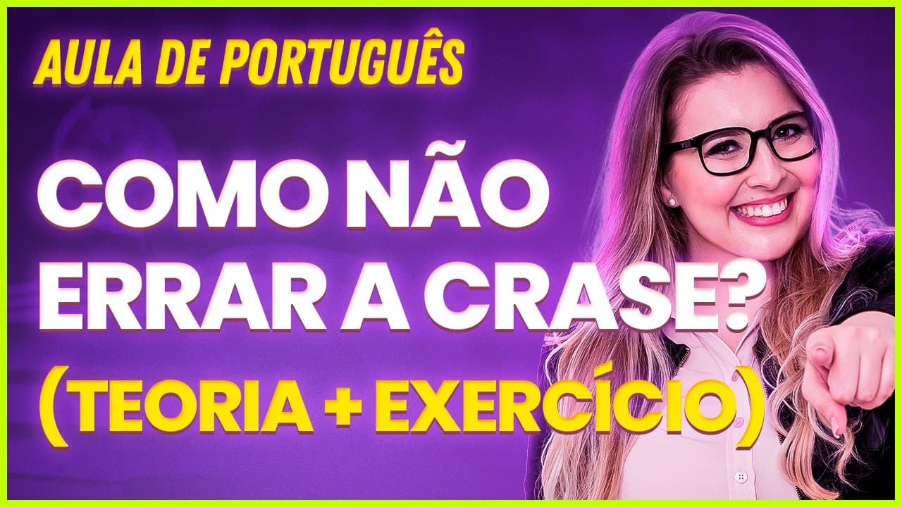Thumbnail: COMO APRENDER A USAR A CRASE? (Gramática para Concursos) - Professora Pamba