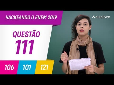 Thumbnail da aula: Enem 2019 | Biologia: Respiração celular | Questão 111 (cinza)