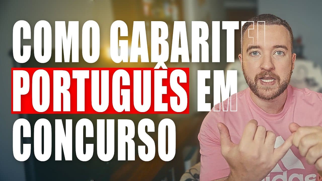 Thumbnail: Como estudar PORTUGUÊS para CONCURSOS PÚBLICOS [Aprovado em 3 Concursos]