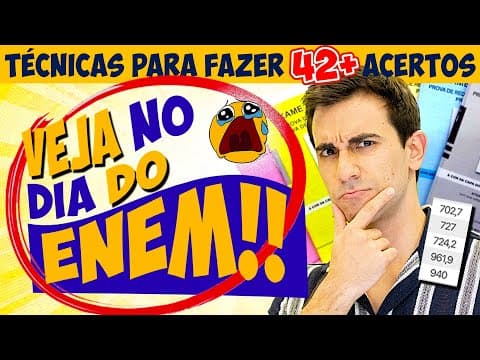 Thumbnail da aula: 😎 MACETES 40+ LINGUAGENS E HUMANAS NO ENEM (Encaixam em qualquer questão)
