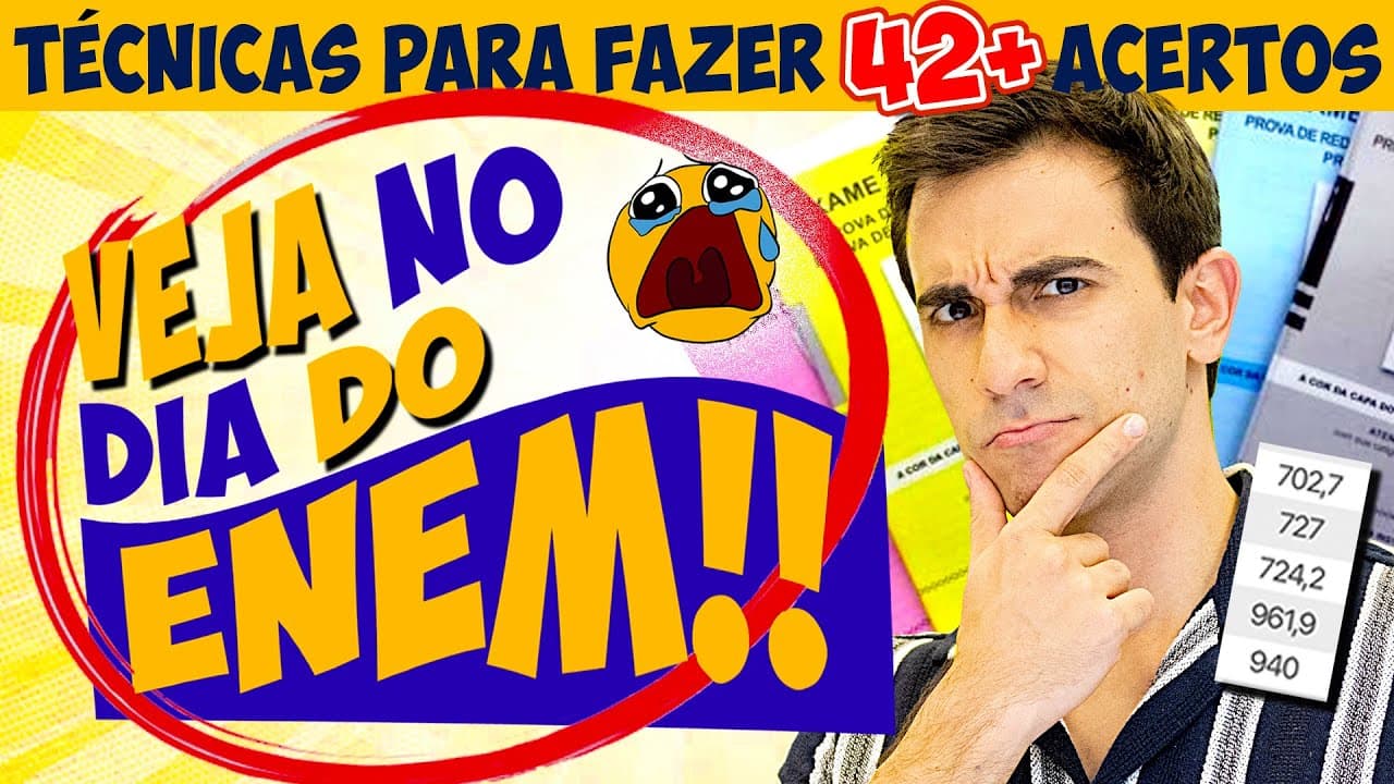 Thumbnail: 😎 MACETES 40+ LINGUAGENS E HUMANAS NO ENEM (Encaixam em qualquer questão)