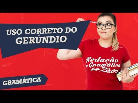 Thumbnail da aula: GERÚNDIO: COMO USAR CORRETAMENTE - Profa. Pamba
