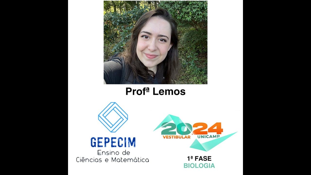 Thumbnail: GEPECIM Resolve Unicamp 2024 Biologia - 1ª fase