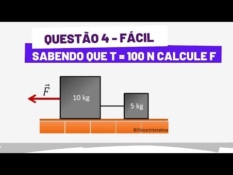 Thumbnail da aula: LEIS DE NEWTON - TRAÇÃO NO FIO - QUESTÃO 4 DE 15