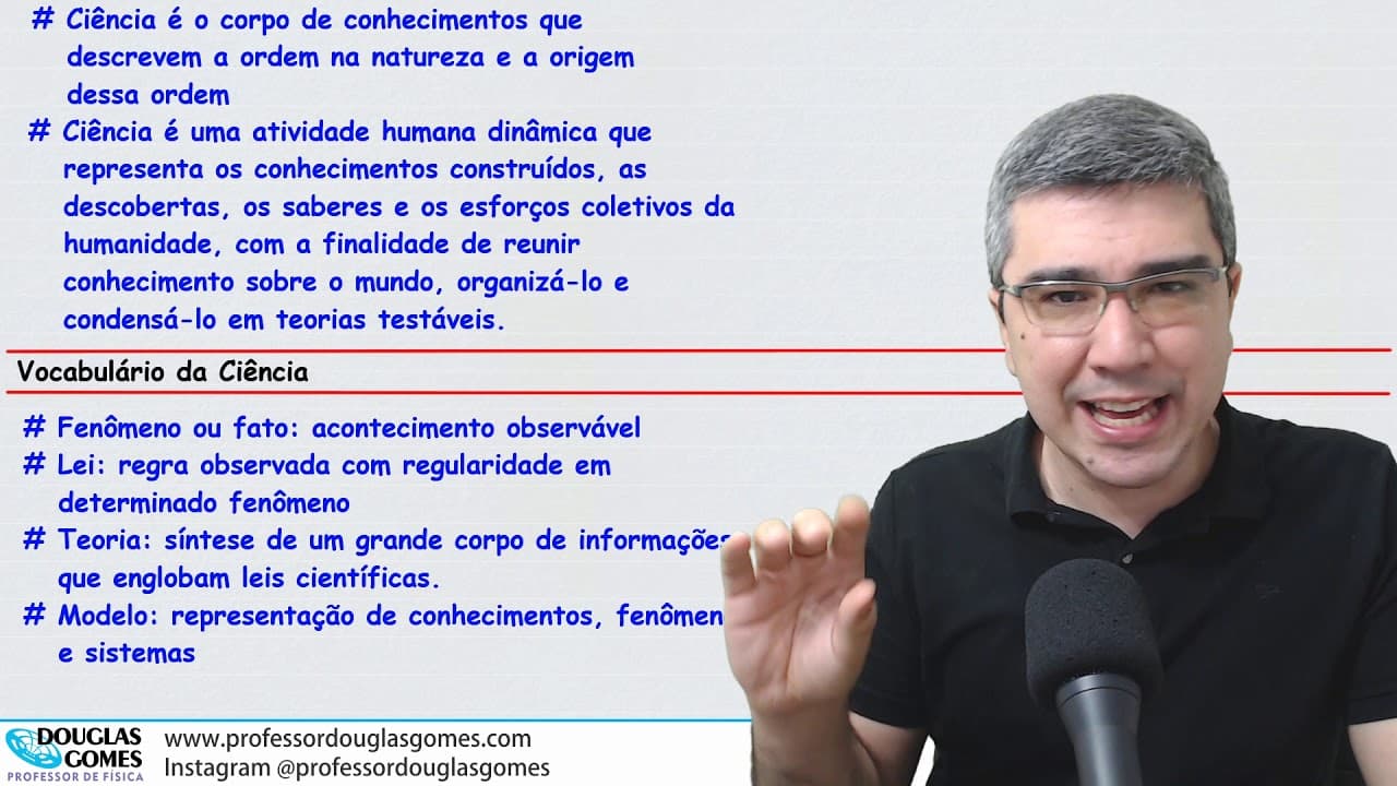 Thumbnail: O que é Física? O que é Ciência? Método Científico.