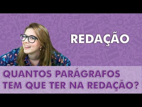 Thumbnail da aula: Profa. Pamba - Quantos parágrafos minha redação tem que ter? - Dica Zica